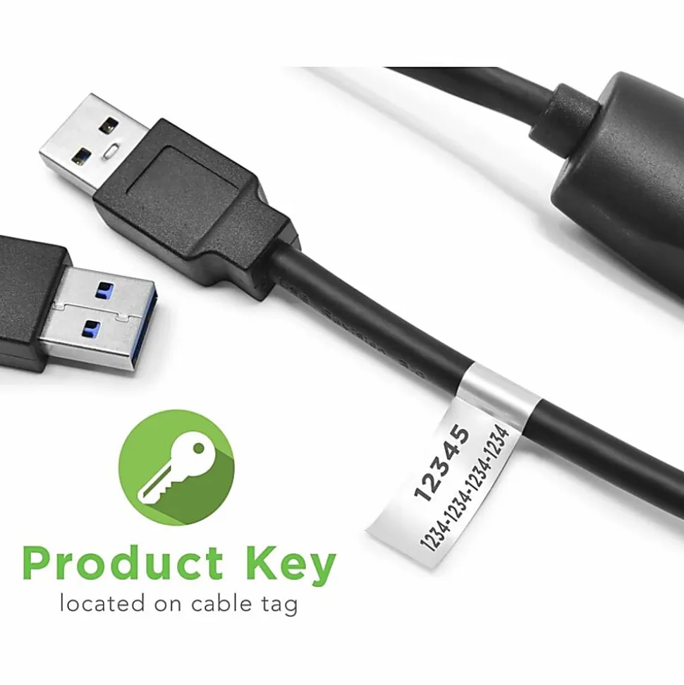 Plugable USB 3.0 Transfer Cable, Unlimited Use, Transfer Data Between 2 Windows PC's - - USB3TRAN