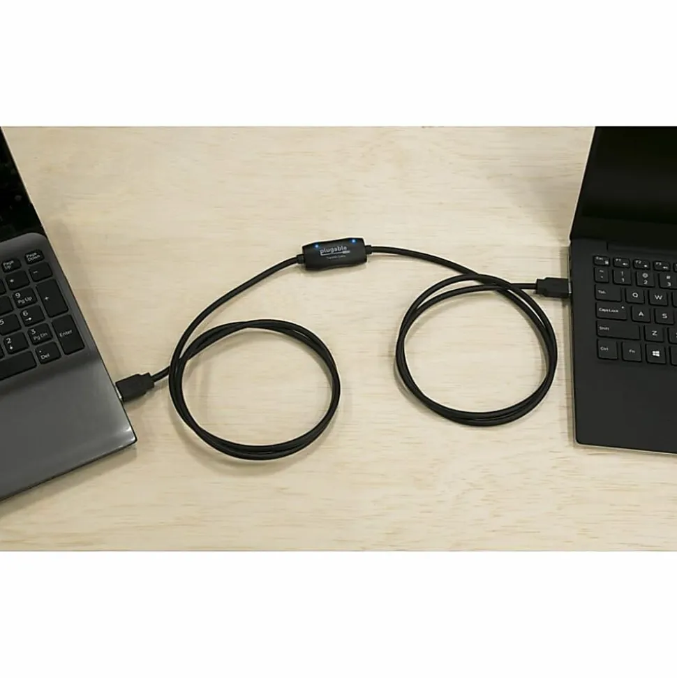 Plugable USB 3.0 Transfer Cable, Unlimited Use, Transfer Data Between 2 Windows PC's - - USB3TRAN
