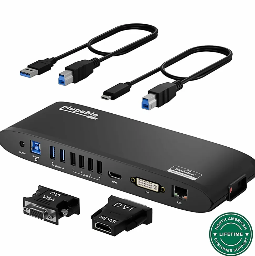 Plugable USB 3.0 Universal Laptop Docking Station - UD3900H
