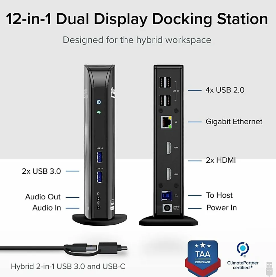 Plugable USB 3.0 Universal Laptop Docking Station - UD3900
