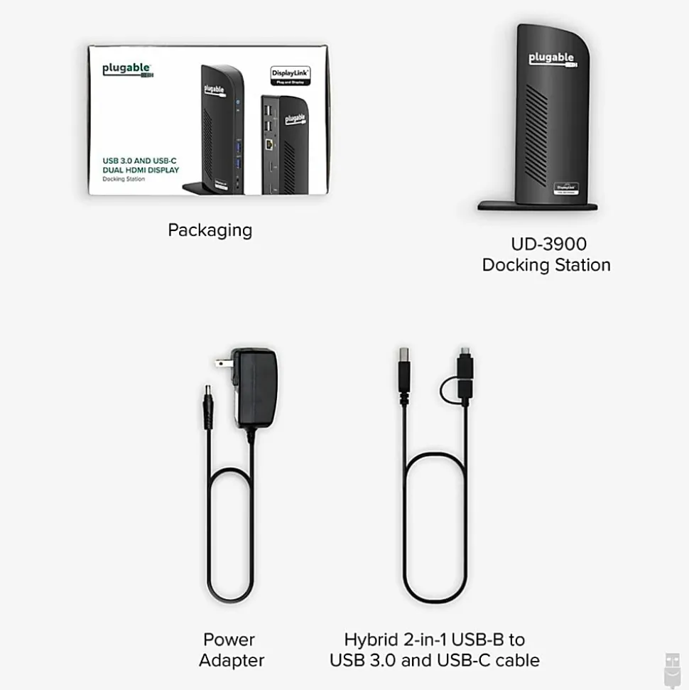 Plugable USB 3.0 Universal Laptop Docking Station - UD3900