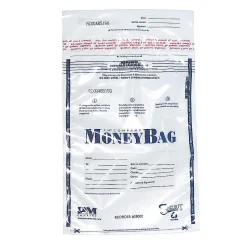 PMâ„¢ Company Clear Disposable Plastic Deposit Bags, 9" x 12", Pack Of 100