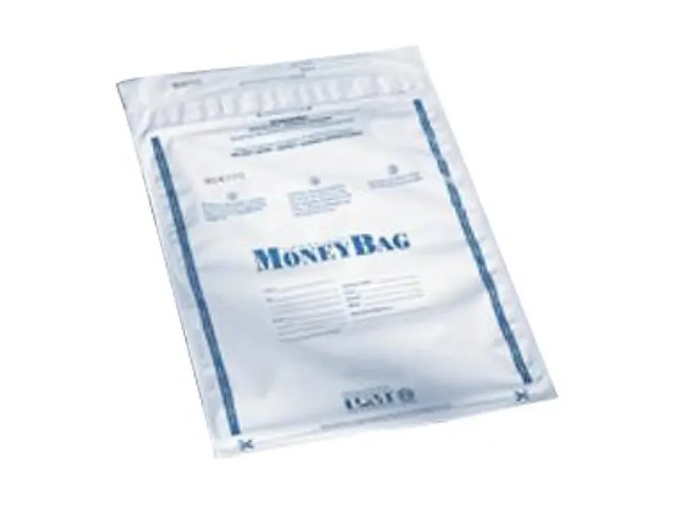 PM™ Company Clear Disposable Plastic Deposit Bags, 9" x 12", Pack Of 100
