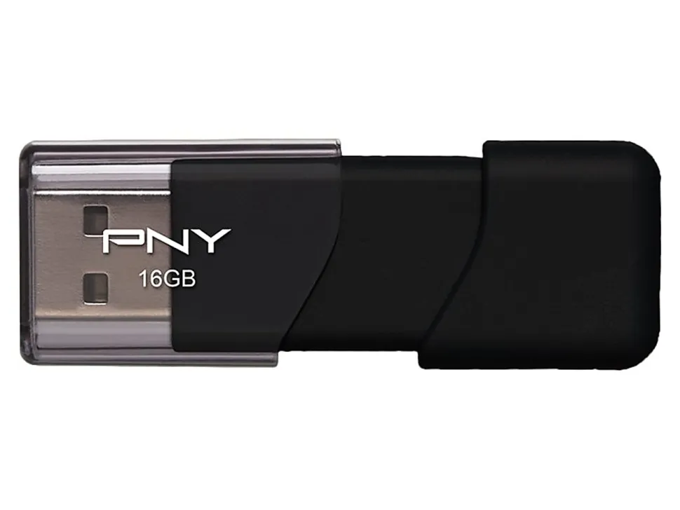 PNY Attache 3 USB Flash Drives,16GB,Black, Pack of 50 Flash Drives