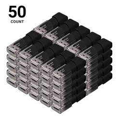 PNY Attache 3 USB Flash Drives,16GB,Black, Pack of 50 Flash Drives
