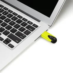 PNY Attaché 4 USB 2.0 Flash Drive, 64GB, Assorted Neon Colors