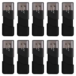 PNY Attaché 3 USB 2.0 Flash Drives, 32GB, Pack Of 10 Flash Drives