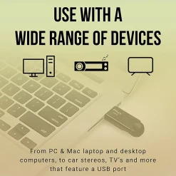 PNY Attaché 4 USB 2.0 Flash Drives, 32GB, Black, Pack Of 5 Drives