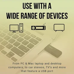 PNY Attaché 3 USB 2.0 Flash Drives, 64GB, Black, Pack Of 10 Drives