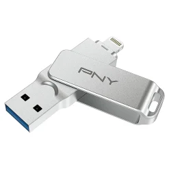 PNY DUO LINK iOS USB 3.2 Dual Flash Drive, 128GB