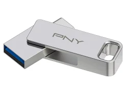 PNY DUO LINK USB 3.2 Type-C Dual Flash Drive, 64GB, Silver