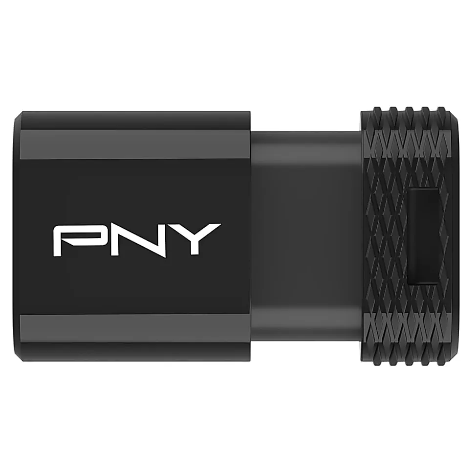 PNY Elite-X Fit Type-C USB 3.2 Flash Drive, 64GB, Black