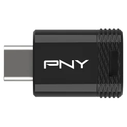 PNY Elite-X Fit Type-C USB 3.2 Flash Drive, 64GB, Black