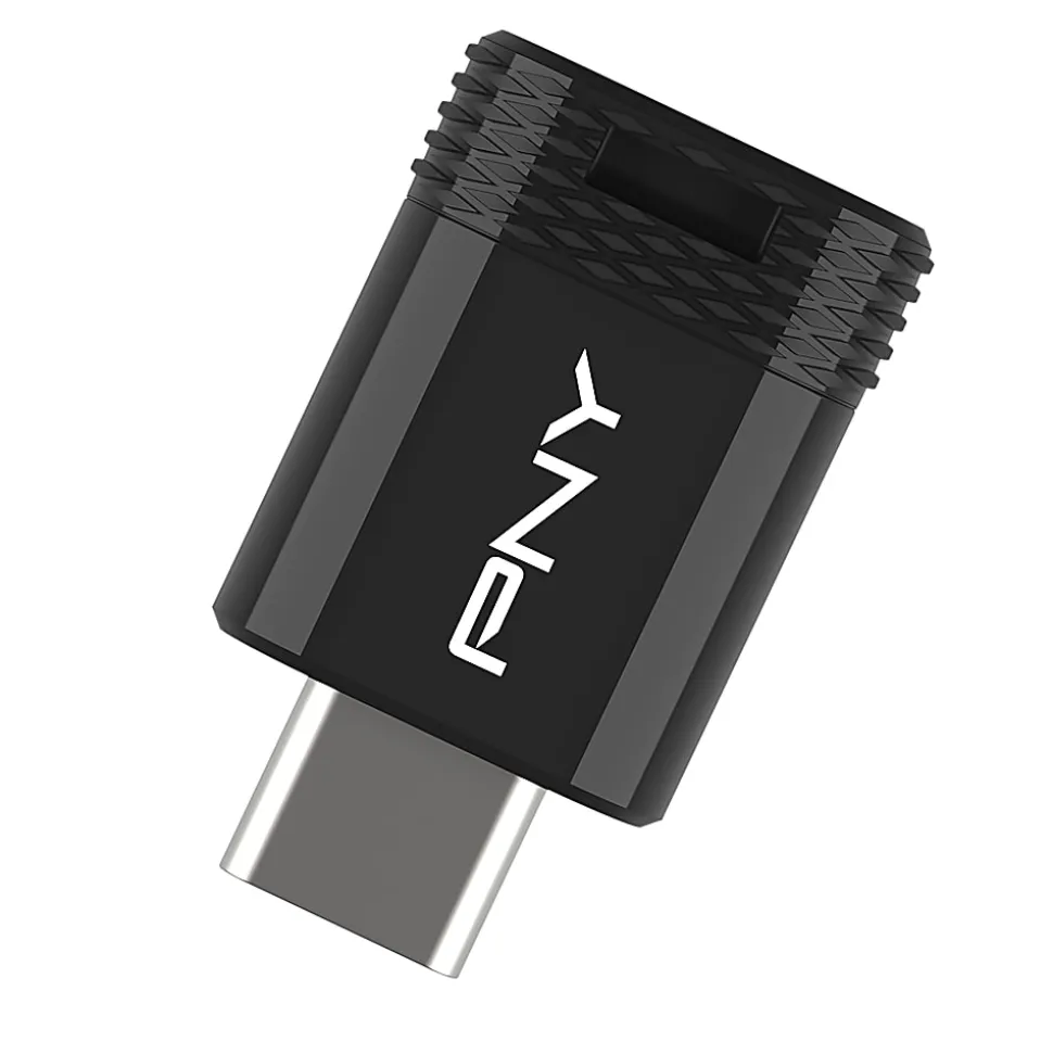 PNY Elite-X Fit Type-C USB 3.2 Flash Drive, 64GB, Black