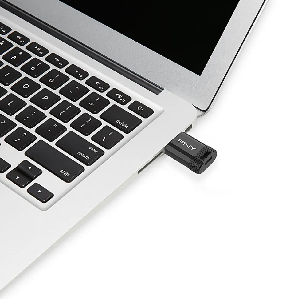 PNY Elite-X Fit Type-C USB 3.2 Flash Drive, 64GB, Black