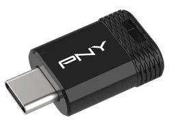 PNY Elite-X Fit Type-C USB 3.2 Flash Drive, 128GB, Black