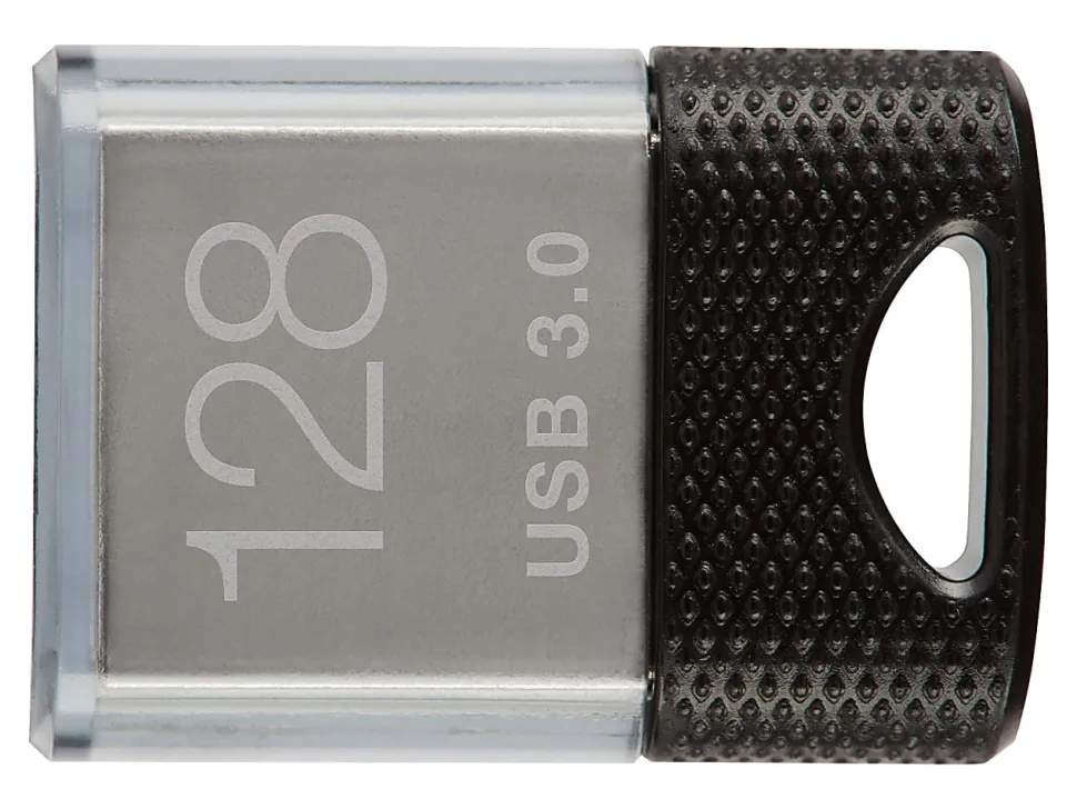 PNY Elite-X Fit USB 3.1 Flash Drive, 128GB, Black/Gray