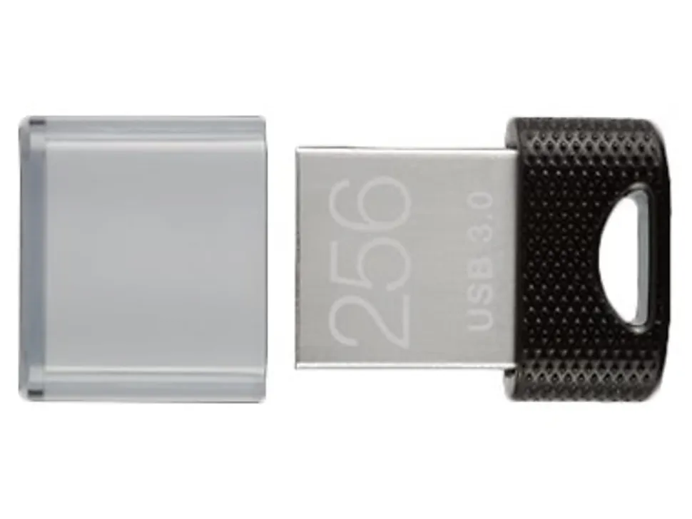 PNY ELITE-X FIT USB 3.1 Flash Drive, 256GB, Black/Gray