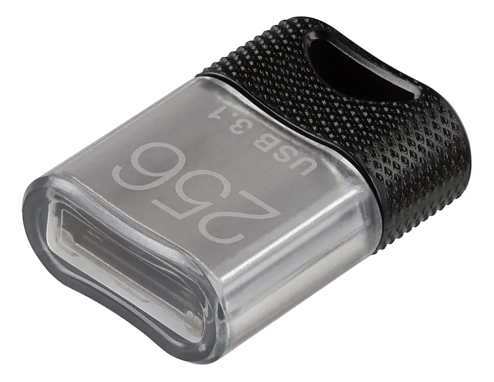 PNY ELITE-X FIT USB 3.1 Flash Drive, 256GB, Black/Gray