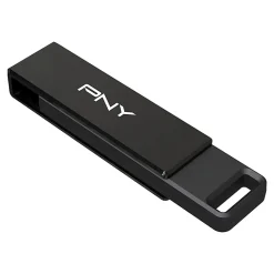PNY Elite-X Type-C USB-C 3.2 Gen 1 Flash Drive, 64GB, Black