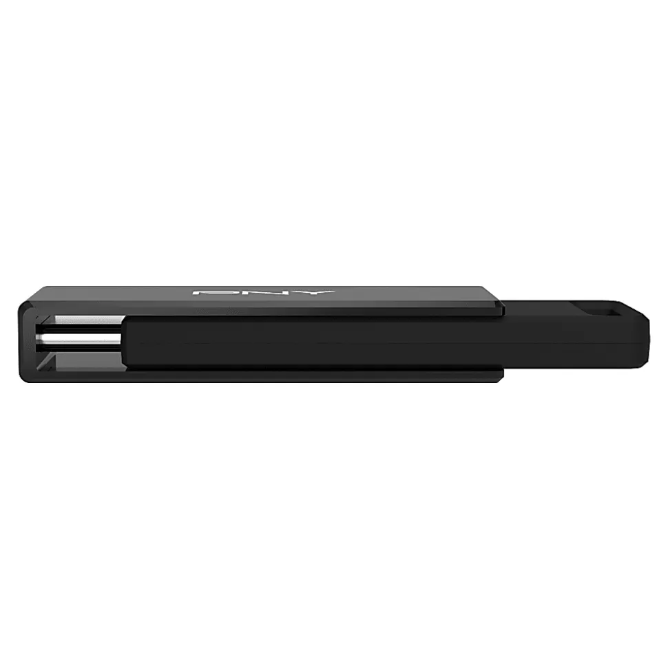 PNY Elite-X Type-C USB-C 3.2 Gen 1 Flash Drive, 64GB, Black