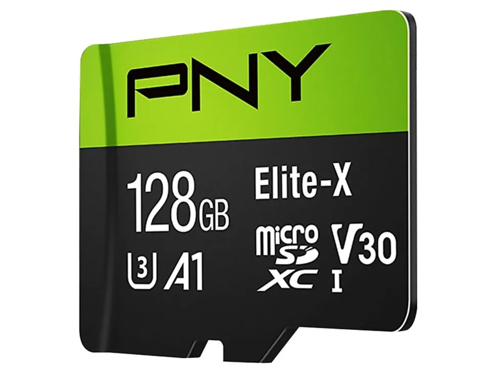PNY 128GB Elite-X Class 10 U3 V30 microSDXC Flash Memory Card,- Class 10, U3, V30, UHS-I