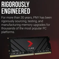 PNY® 3,200 MHz 16GB XLR8 Gaming DDR4 SO DIMM Notebook Memory
