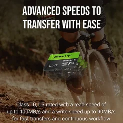 PNY Premier-X Class 10 U3 V30 100 Mbps microSDXC Flash Memory Card, 512GB