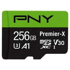 PNY Premier-X Class 10 U3 V30 microSD™ Flash Memory Card, 256GB
