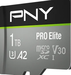 PNY PRO Elite Class 10 U3 V30 microSDXC Flash Memory Card, 1TB