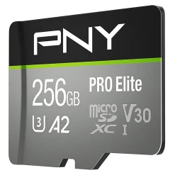PNY PRO Elite Class 10 U3 V30 microSDXC Flash Memory Card, 256GB