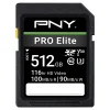 PNY PRO Elite Class 10 U3 V30 SD Flash Memory Card, 512GB