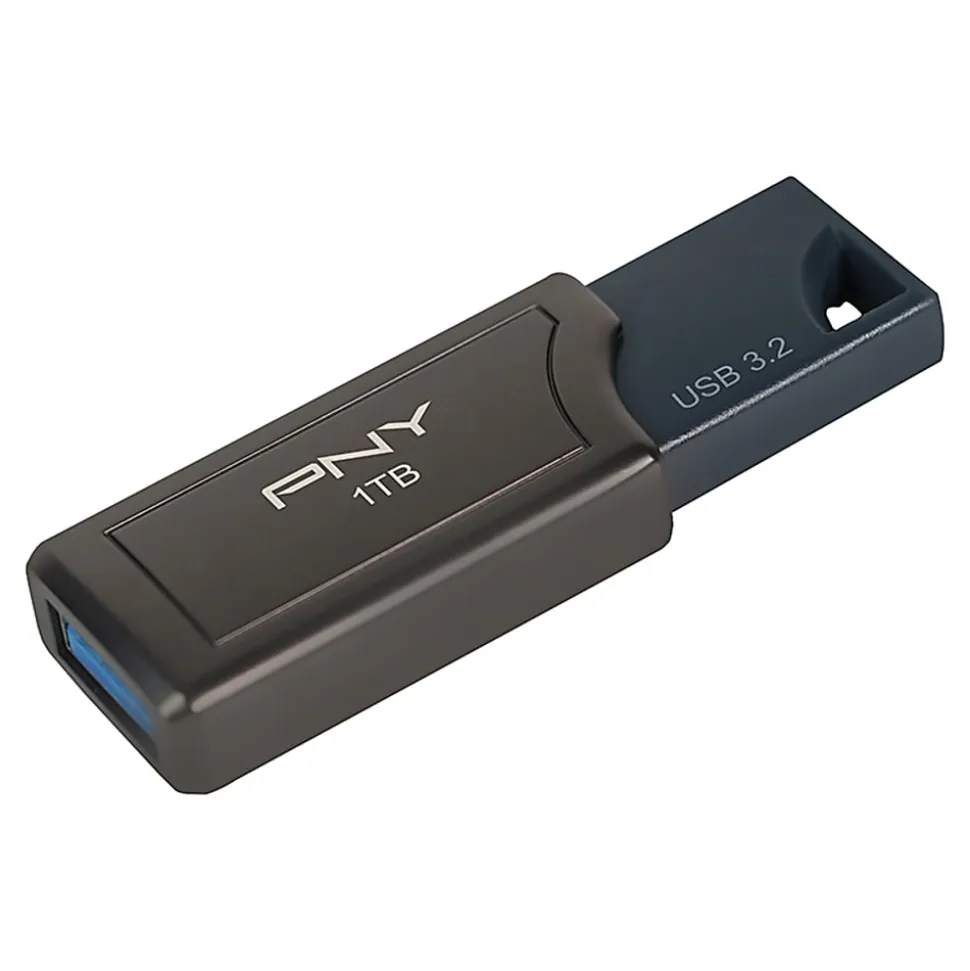 PNY PRO Elite V2 USB 3.2 Gen 2 Flash Drive, 1TB, Black