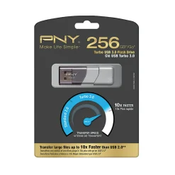 PNY Turbo Attaché 3 USB 3.0 Flash Drive, 256GB