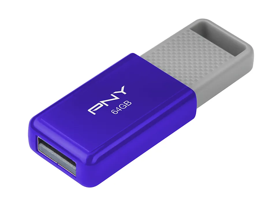 PNY USB 2.0 Flash Drive, 64GB, Assorted