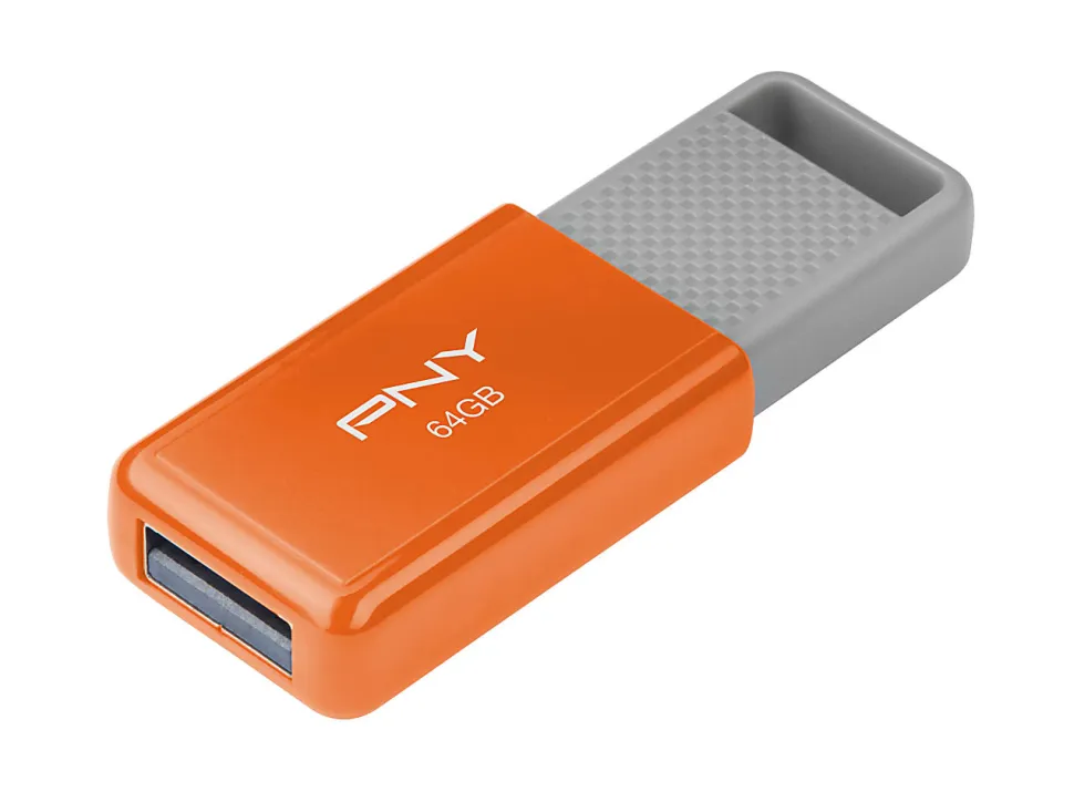 PNY USB 2.0 Flash Drive, 64GB, Assorted