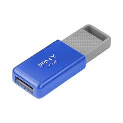 PNY USB 2.0 Flash Drive, 64GB, Assorted