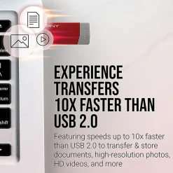 PNY USB 3.0 Flash Drive, 32GB, Assorted Colors