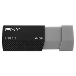 PNY USB 3.2 Flash Drive, 64GB, Black