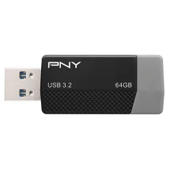 PNY USB 3.2 Flash Drive, 64GB, Black