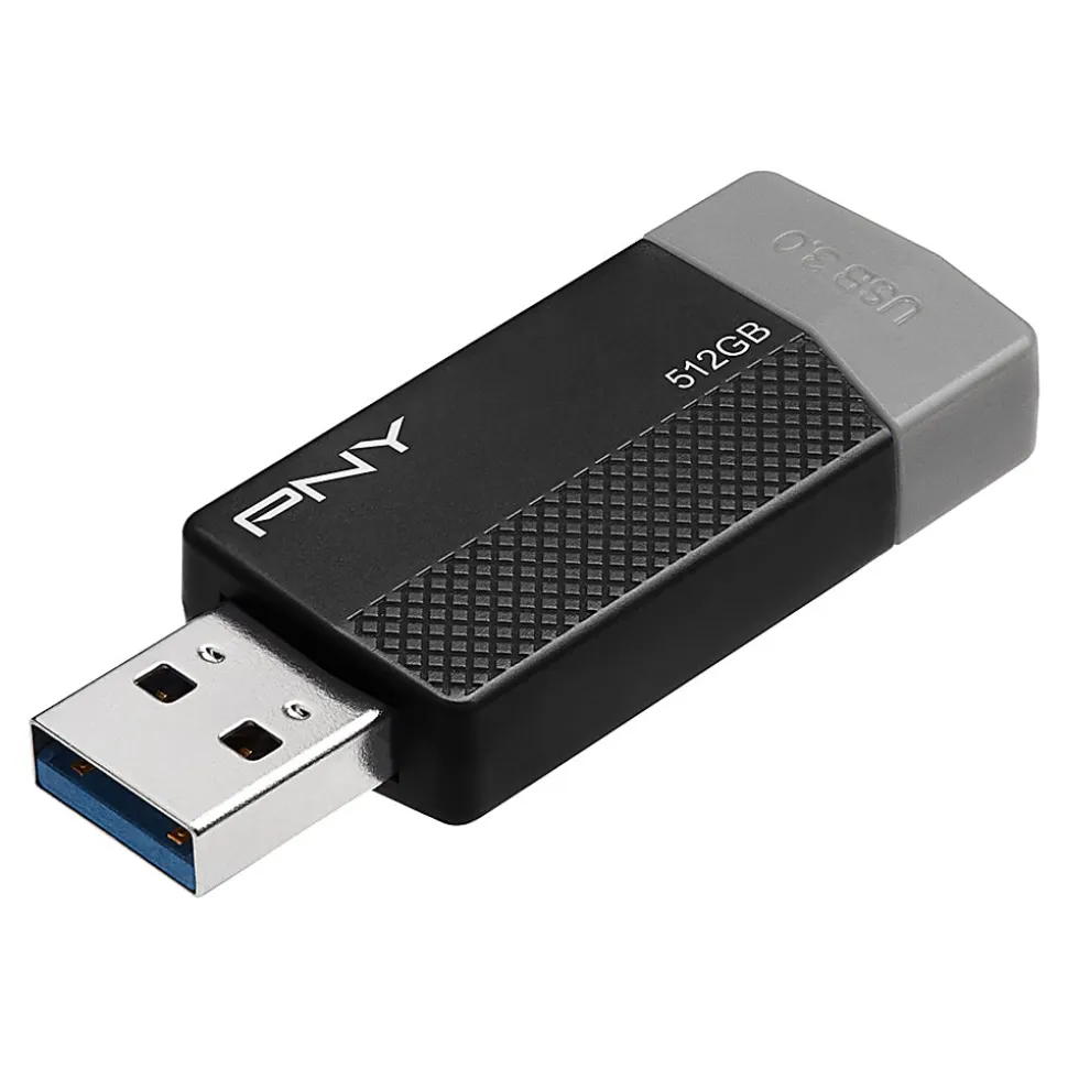 PNY USB 3.0 Flash Drive, 512GB, Black