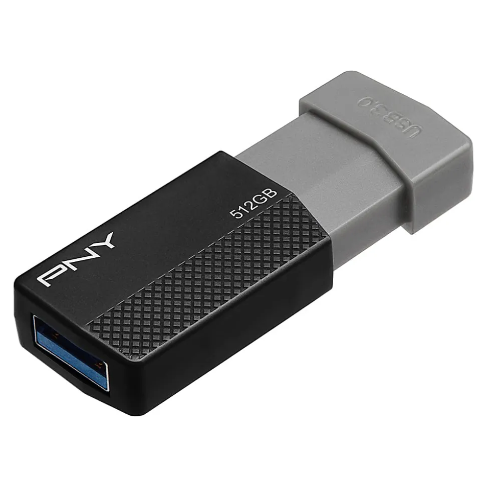 PNY USB 3.0 Flash Drive, 512GB, Black