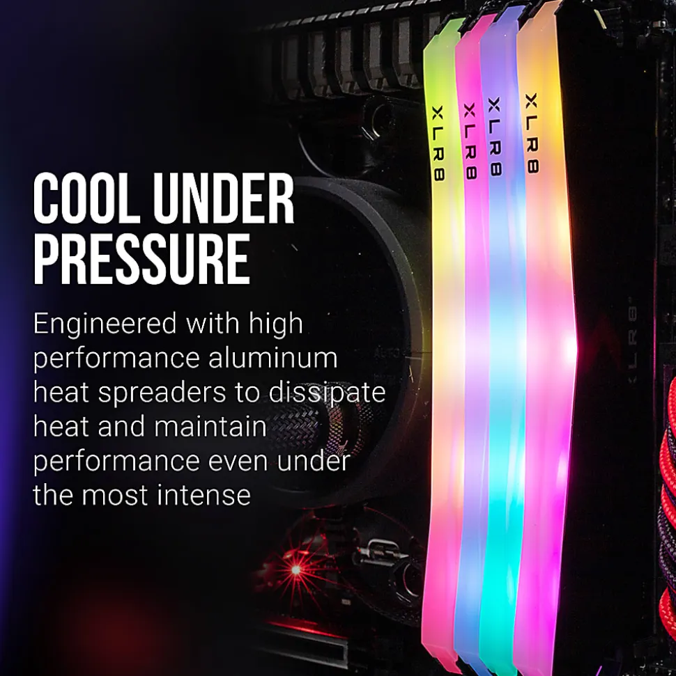 PNY XLR8 Gaming EPIC-X RGB 32GB DDR4 3200MHz Desktop Memory Kit, MD32GK2D4320016XRG