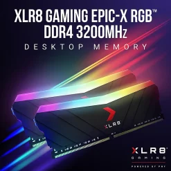 PNY XLR8 Gaming EPIC-X RGB 32GB DDR4 3200MHz Desktop Memory Kit, MD32GK2D4320016XRG