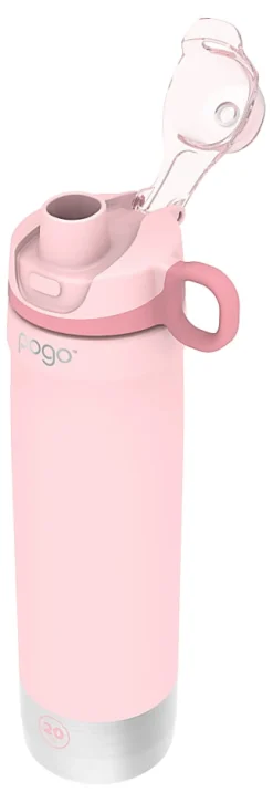 Pogo Insulated Stainless Steel Water Bottle, 20 Oz, Pink