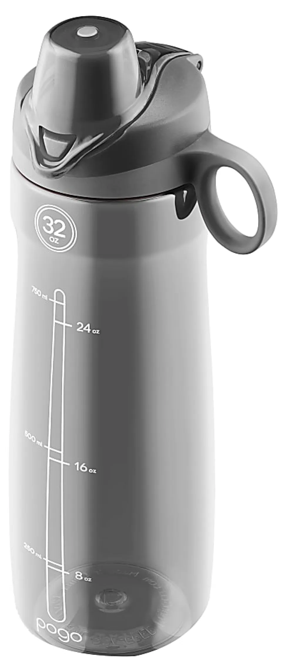 Pogo Tritan Chug Water Bottles, 32 Oz, Gray/Blue, Pack Of 2 Bottles