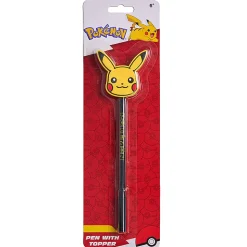 Pokemon 2D Licensed Topper Ballpoint Pen, Medium Point, 0.7 mm, Blue Ink, Quantity 1