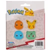 Pokemon Licensed Eraser Set, 1-1/4" x 1-1/4", Set of 4 Erasers