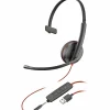 Poly Blackwire 3215 Monaural USB-A Headset - Mono - Mini-phone (3.5mm), USB Type A - Wired - 32 Ohm - 80S06AA