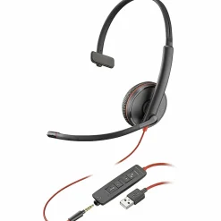 Poly Blackwire 3215 Monaural USB-A Headset - Mono - Mini-phone (3.5mm), USB Type A - Wired - 32 Ohm - 80S06AA